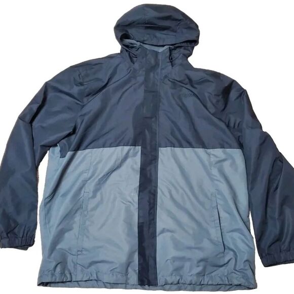 Magellan Outdoors Mens Sz 2XL Hooded Windbreaker Lined Jacket Zip Hook/Latch - Picture 1 of 8